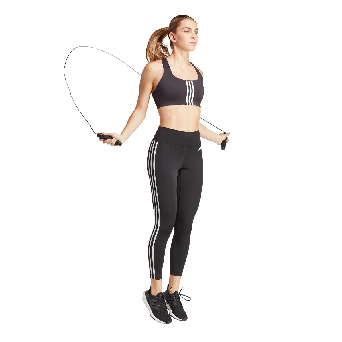 adidas Women's Train Essentials 3-Stripes High-Waisted 7/8 Leggings