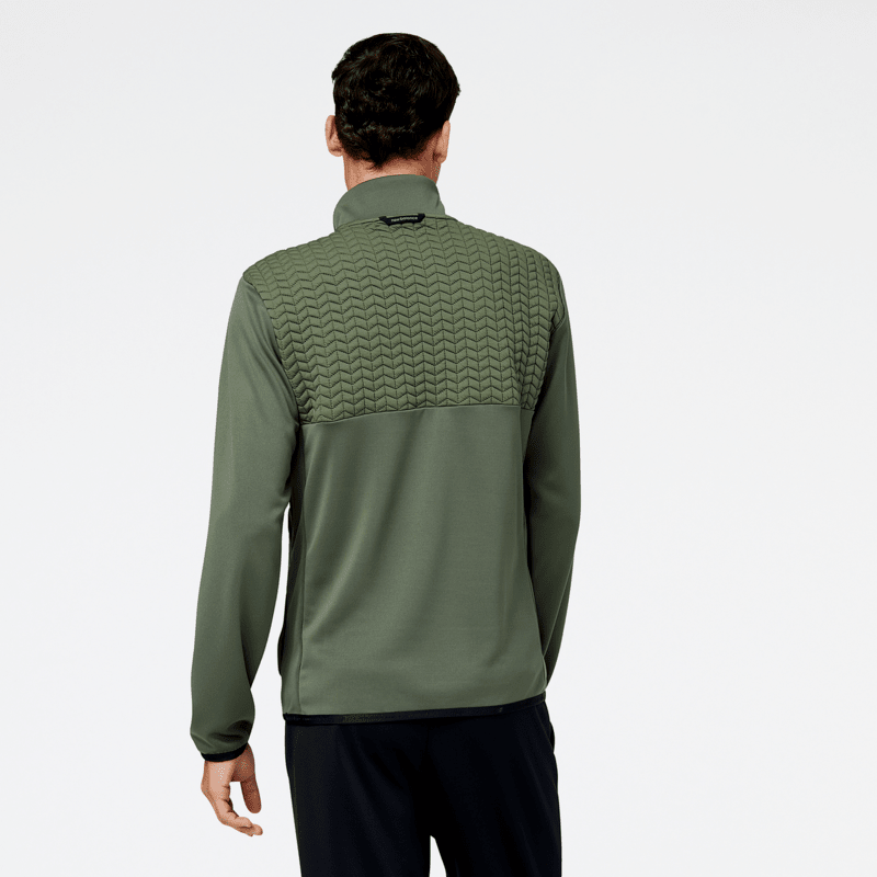 New Balance Men's Heatloft 1/4 Button Snap Top Mens Apparel Shirts & Tops