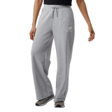 New Balance Women's Essentials Stacked Logo French Terry Wide Legged Sweatpant Womens Apparel Pants & Sweatpants