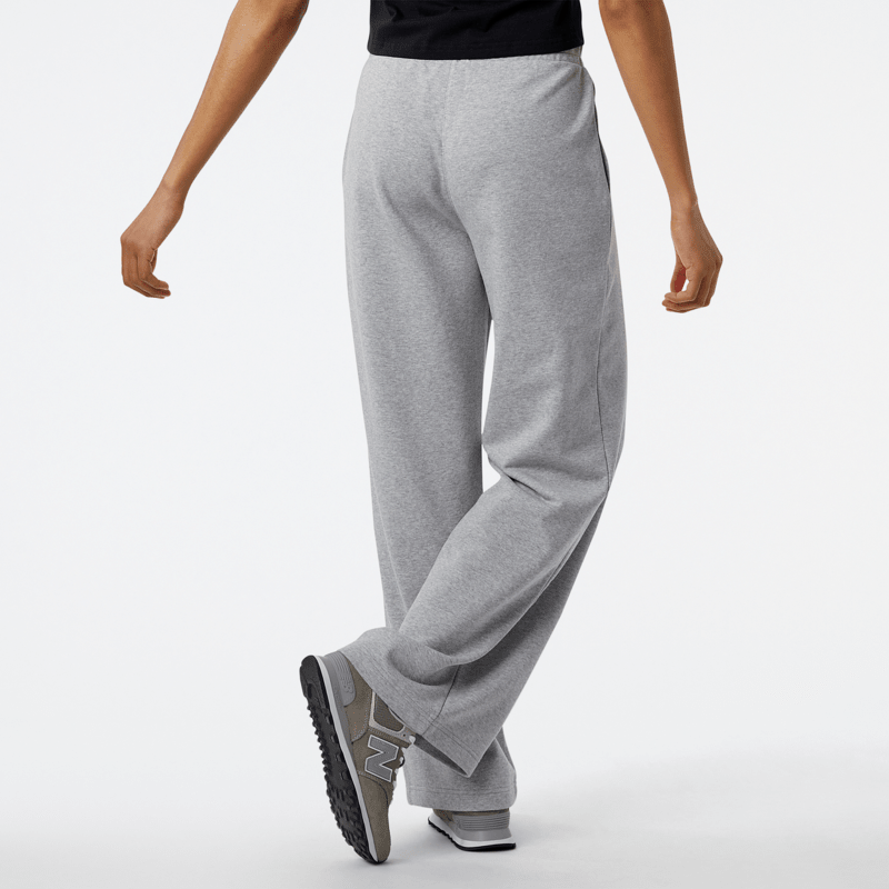 New Balance Women's Essentials Stacked Logo French Terry Wide Legged Sweatpant Womens Apparel Pants & Sweatpants