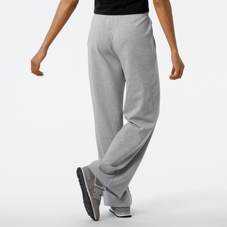 New Balance Women's Essentials Stacked Logo French Terry Wide Legged Sweatpant Womens Apparel Pants & Sweatpants