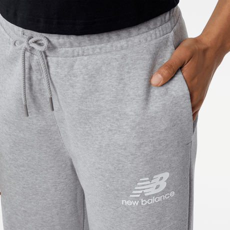 New Balance Women's Essentials Stacked Logo French Terry Wide Legged Sweatpant Womens Apparel Pants & Sweatpants