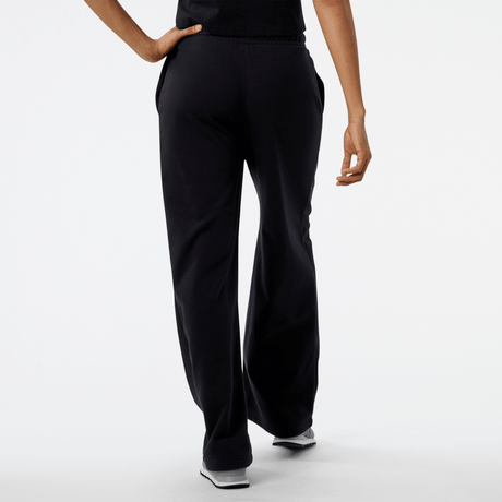 New Balance Women's Essentials Stacked Logo French Terry Wide Legged Sweatpant Womens Apparel Pants & Sweatpants