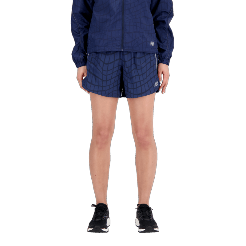 New Balance Women's Printed Impact Run 5 Inch Short Womens Apparel Shorts