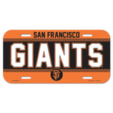 Wincraft San Francisco Giants Plastic License Plate Fan Gear MLB San Francisco Giants