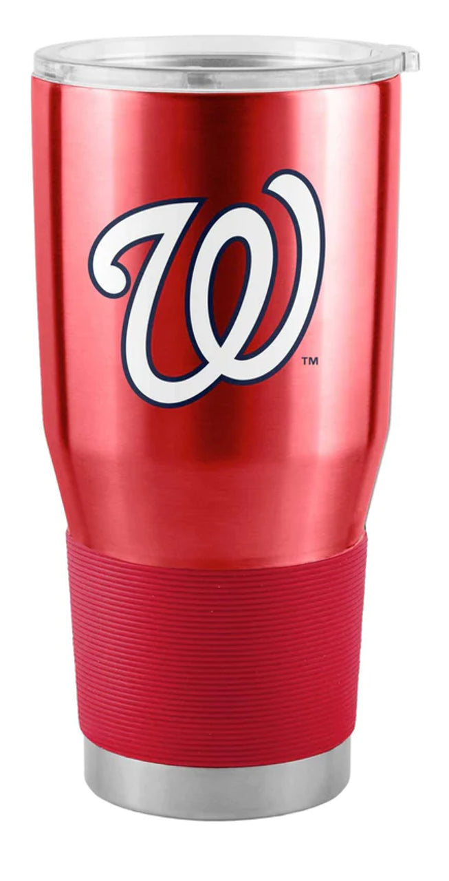 Logo Brands Washington Nationals 30oz Stainless Steel Travel Tumbler Fan Gear MLB Washington Nationals