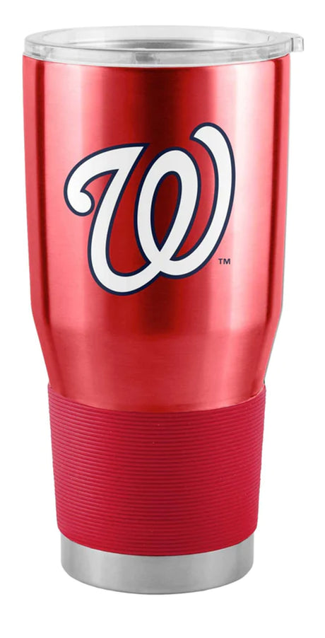Logo Brands Washington Nationals 30oz Stainless Steel Travel Tumbler Fan Gear MLB Washington Nationals