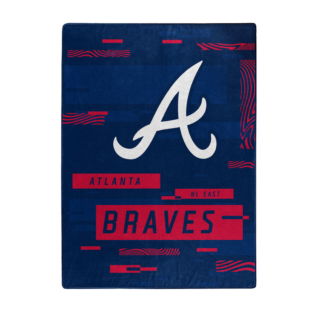 Northwest Company Atlanta Braves Raschel Digitize Design Blanket 60x80 Fan Gear MLB Atlanta Braves