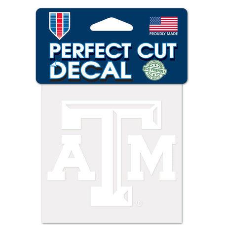 Wincraft Texas A&M Aggies White Perfect Cut Decal 4x4 Fan Gear NCAA Texas A&M Aggies
