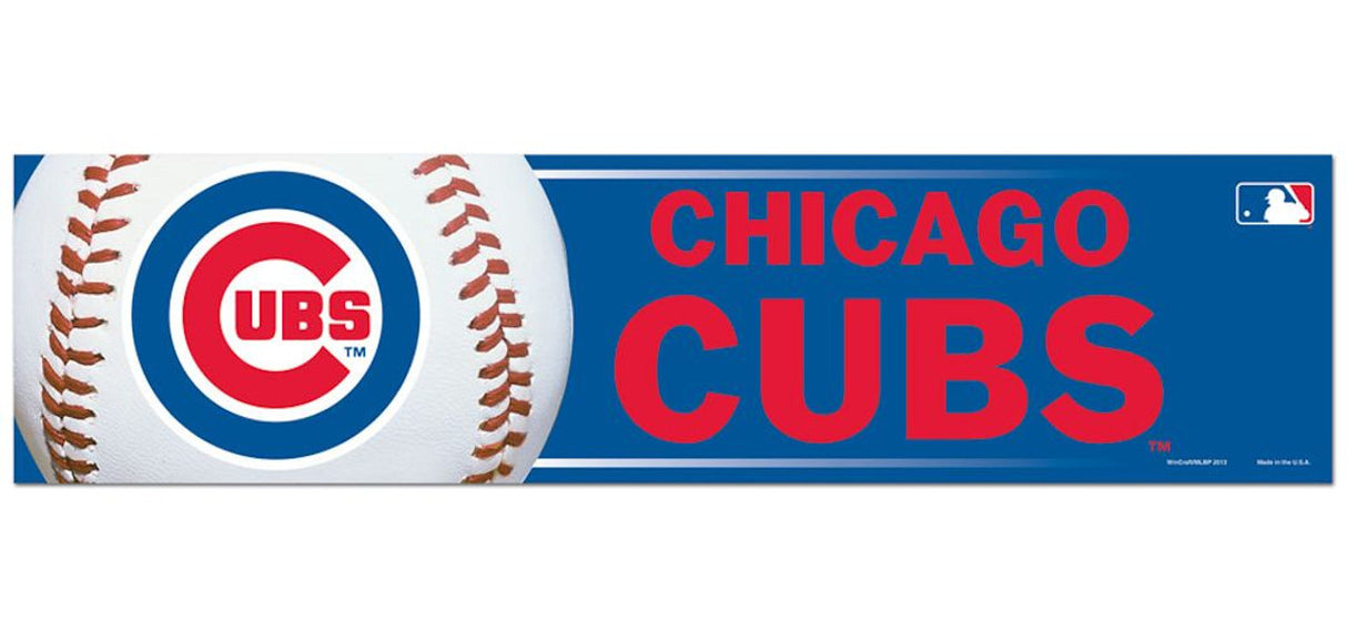 Wincraft Chicago Cubs Bumper Sticker Fan Gear MLB Chicago Cubs