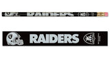 Wincraft Las Vegas Raiders 6 Pack Pencil Fan Gear NFL Las Vegas Raiders