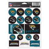 Wincraft Jacksonville Jaguars Vinyl Decal Sheet 5x7 Fan Gear NFL Jacksonville Jaguars
