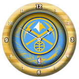 Wincraft Denver Nuggets Chrome Round Wall Clock Fan Gear NBA Denver Nuggets