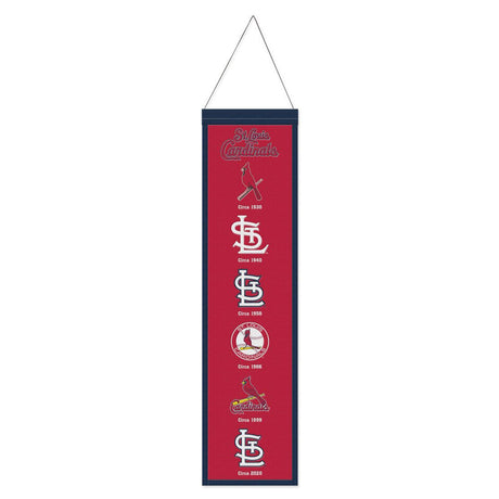 Wincraft St. Louis Cardinals Heritage Evolution Design Wool Banner 8x32 Fan Gear MLB St. Louis Cardinals
