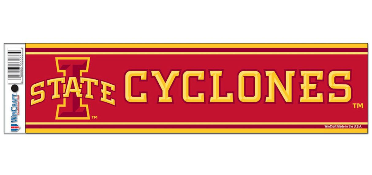 Wincraft Iowa State Cyclones Bumper Sticker - Special Order Fan Gear NCAA Iowa State Cyclones