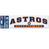 Wincraft Houston Astros Color Perfect Cut Decal 3x10 Fan Gear MLB Houston Astros
