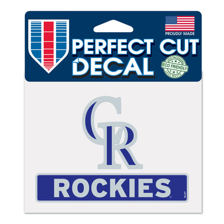 Wincraft Colorado Rockies Color Perfect Cut Decal 4.5x5.75 - Special Order Fan Gear MLB Colorado Rockies