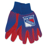 Wincraft New York Rangers Two Tone Adult Size Gloves Fan Gear NHL New York Rangers