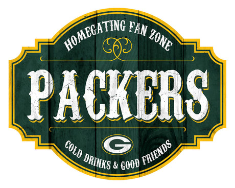 Fan Creations Green Bay Packers 12 Inch Homegating Tavern Wood Sign Fan Gear NFL Green Bay Packers