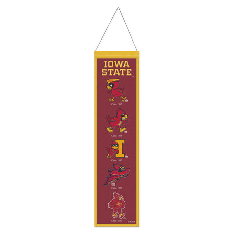 Wincraft Iowa State Cyclones Heritage Evolution Design Wool Banner 8x32 Fan Gear NCAA Iowa State Cyclones