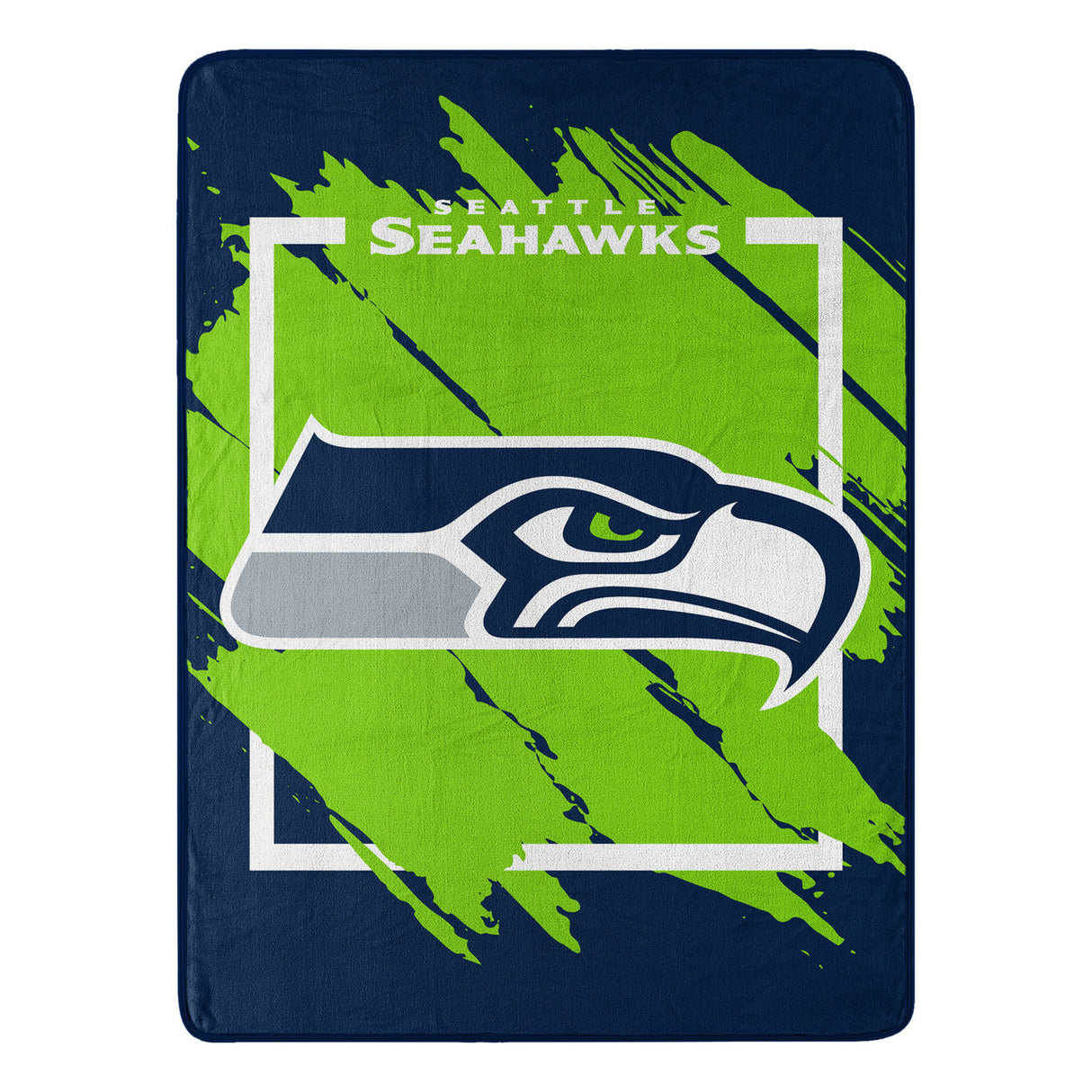 Northwest Company Seattle Seahawks Micro Raschel Dimensional Design Blanket 46x60 Fan Gear NFL Seattle Seahawks