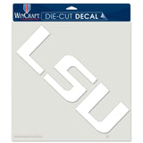 Wincraft LSU Tigers White Die Cut Decal 8x8 Fan Gear NCAA LSU Tigers