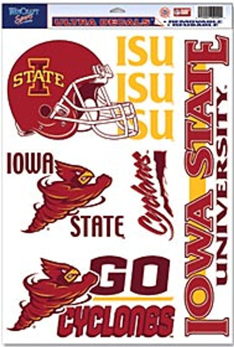 Wincraft Iowa State Cyclones Ultra Decal 11x17 - Special Order Fan Gear NCAA Iowa State Cyclones