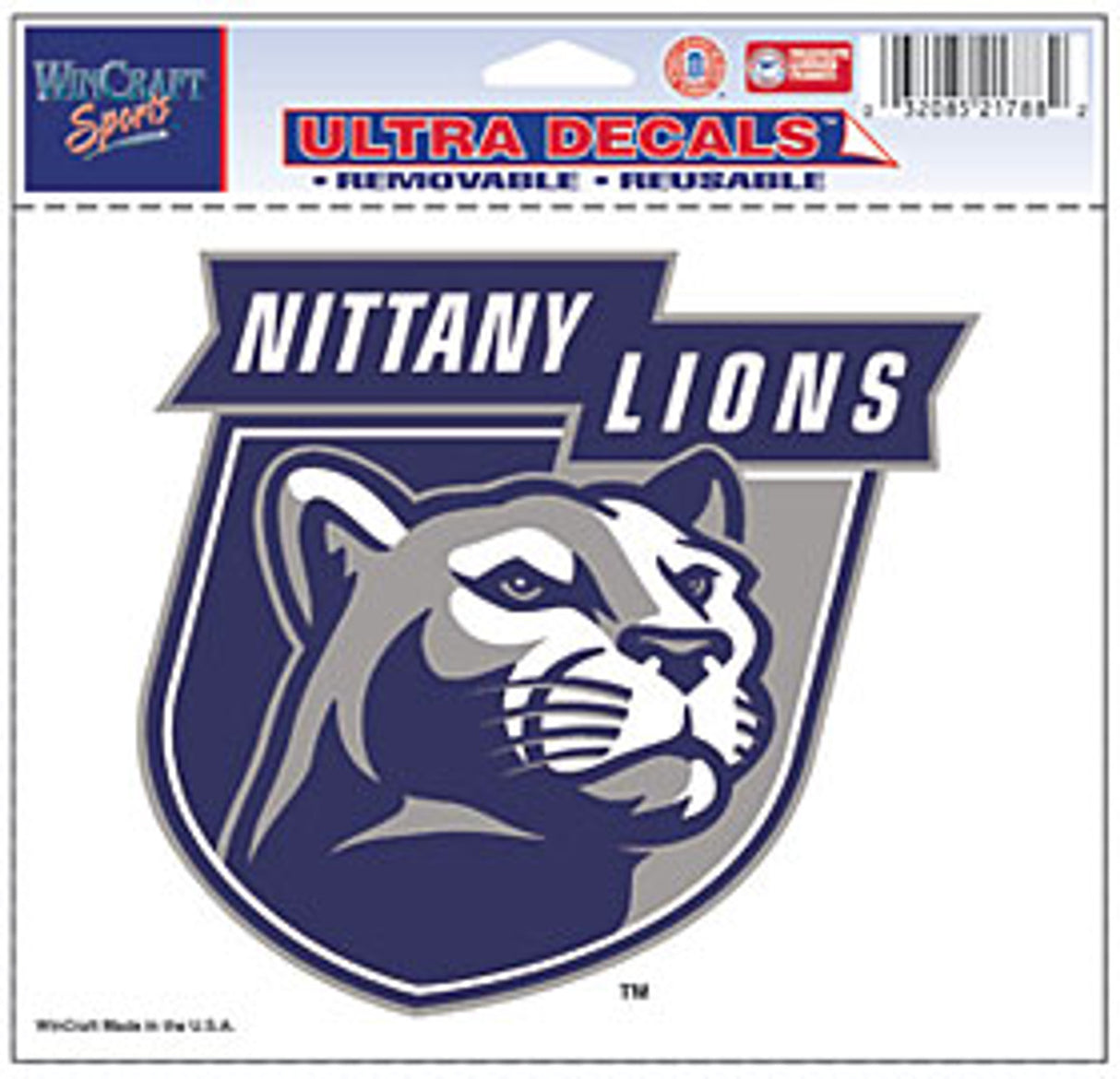 Wincraft Penn State Nittany Lions Color Ultra Decal 5x6 Fan Gear NCAA Penn State Nittany Lions