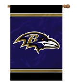 Fremont Die Baltimore Ravens 1-Sided House Flag 28x40 Fan Gear NFL Baltimore Ravens