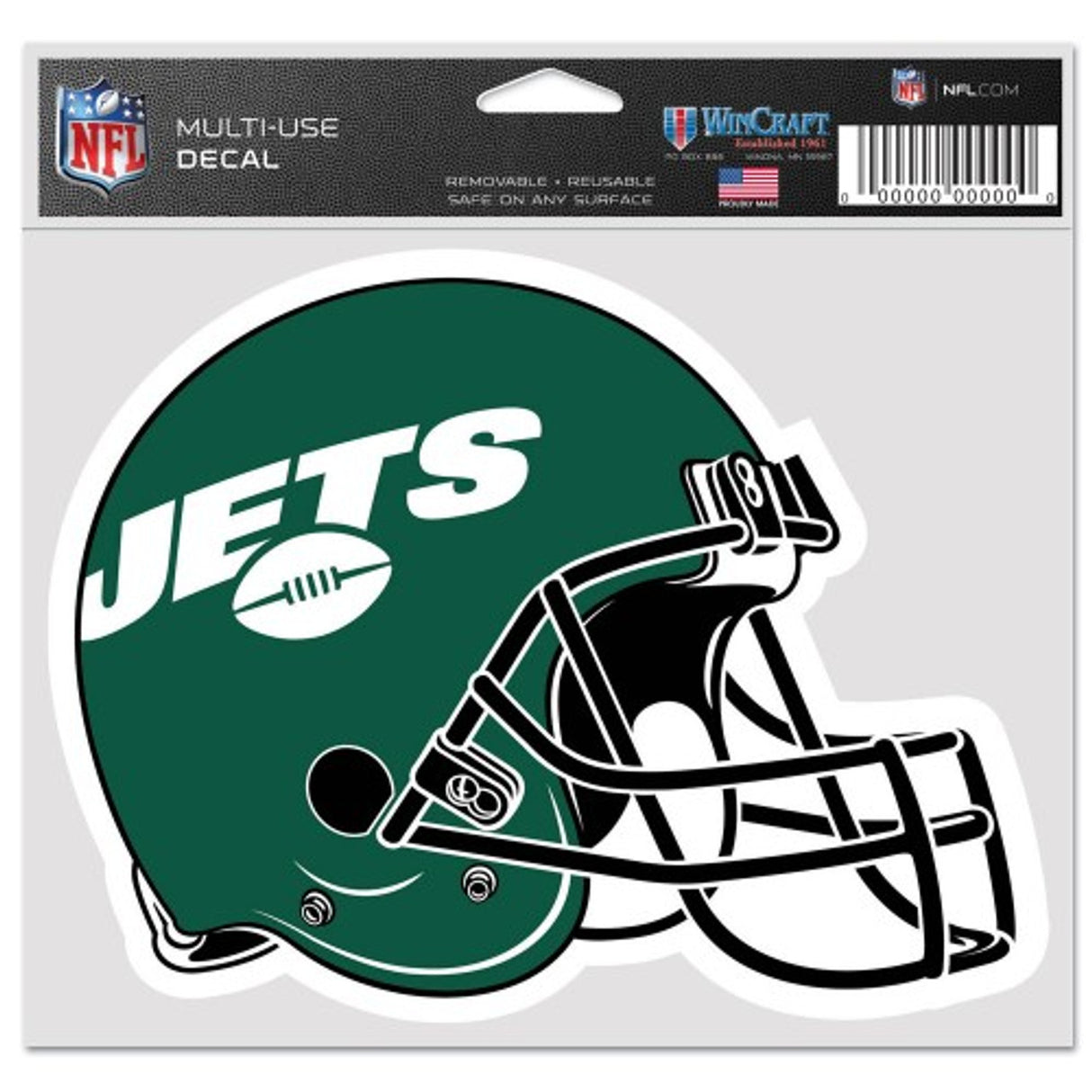 Wincraft New York Jets Color Ultra Decal 5x6 Fan Gear NFL New York Jets