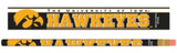 Wincraft Iowa Hawkeyes 6 Pack Pencil Fan Gear NCAA Iowa Hawkeyes