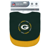 Masterpieces Puzzle Company Green Bay Packers 2 Pack Baby Bib Fan Gear NFL Green Bay Packers