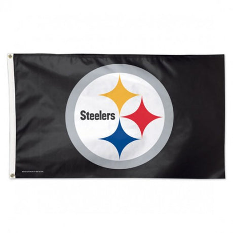 Wincraft Pittsburgh Steelers Deluxe Style Flag 3x5 - Special Order Fan Gear NFL Pittsburgh Steelers