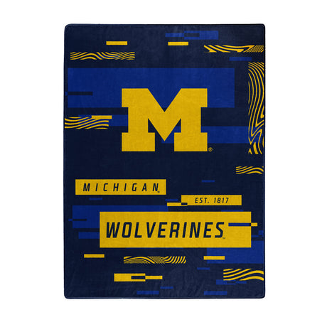 Northwest Company Michigan Wolverines Raschel Digitize Design Blanket 60x80 Fan Gear NCAA Michigan Wolverines