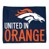 Wincraft Denver Broncos Full Color Rally Style Towel 15x18 Fan Gear MLB Denver Broncos