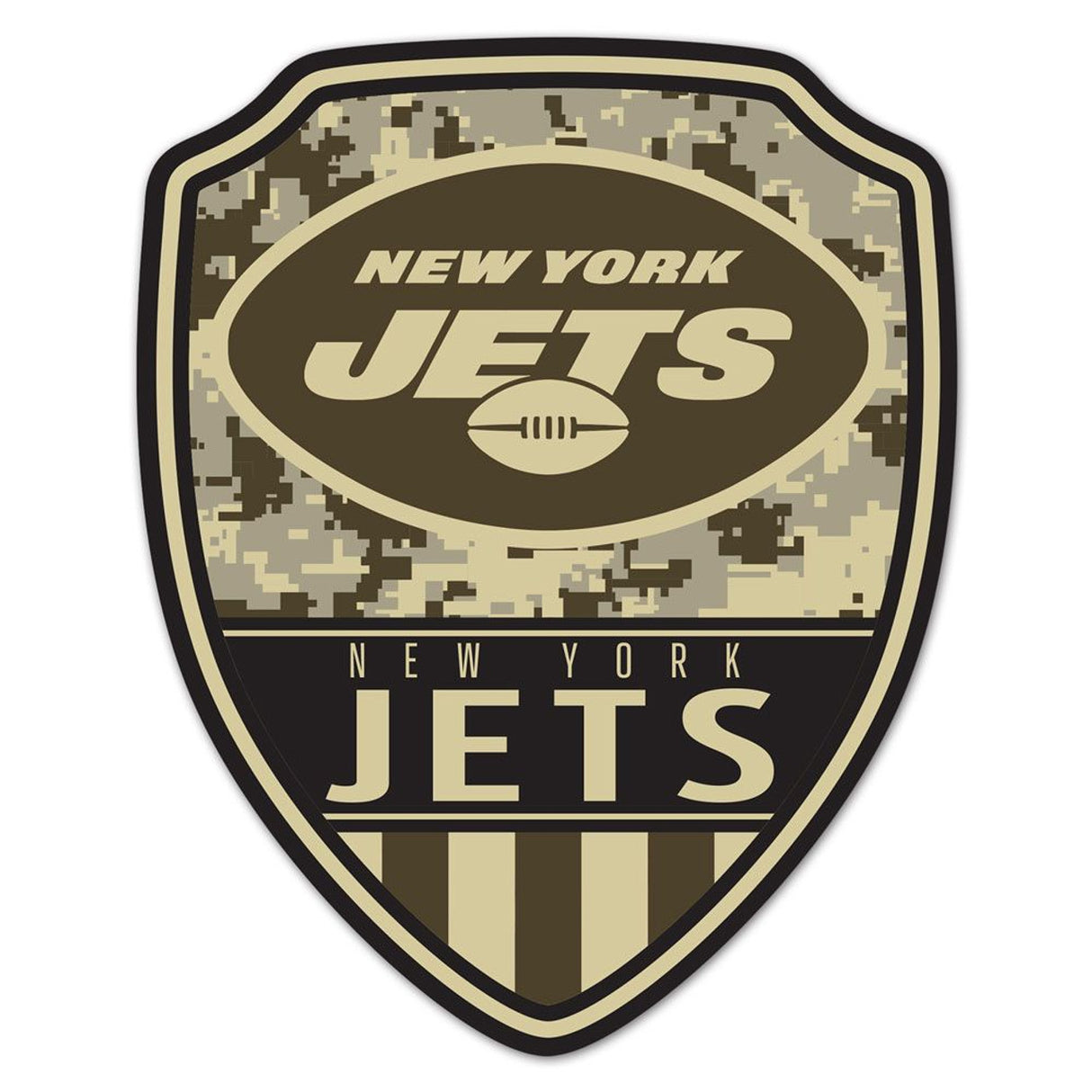 Wincraft New York Jets Shield Shape Wood Sign 11x14 Fan Gear NFL New York Jets