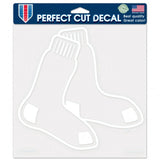 Wincraft Boston Red Sox White Die Cut Decal 8x8 Fan Gear MLB Boston Red Sox