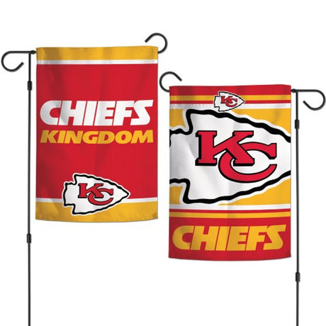 Wincraft Kansas City Chiefs 2 Sided Slogan Design Garden Style Flag 12x18 Fan Gear NFL Kansas City Chiefs
