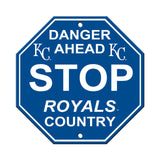 Fremont Die Kansas City Royals Plastic Stop Style Sign 12x12 Fan Gear MLB Kansas City Royals