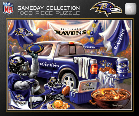 Masterpieces Puzzle Company Baltimore Ravens Gameday Design 1000 Piece Puzzle Fan Gear NFL Baltimore Ravens