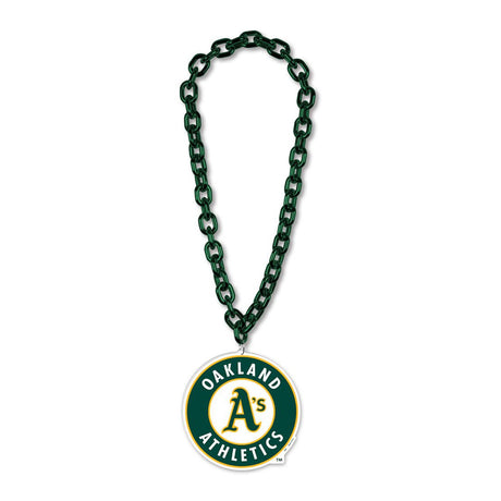 Wincraft Oakland Athletics Big Chain Necklace Fan Gear MLB Oakland Athletics