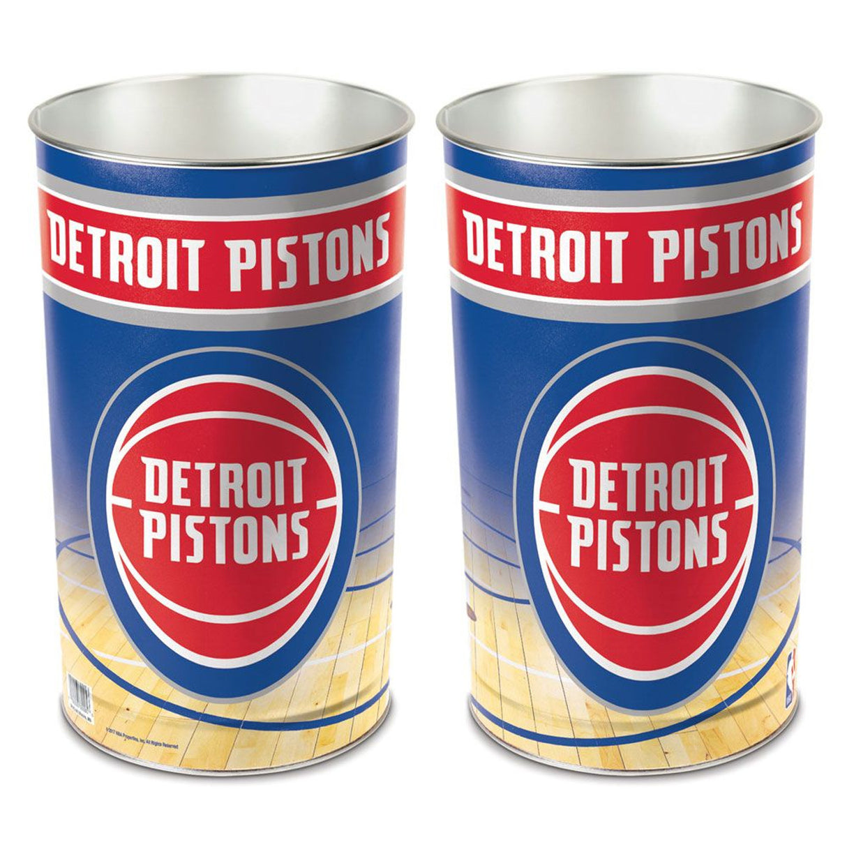 Wincraft Detroit Pistons 15 Inch Wastebasket - Special Order Fan Gear NBA Detroit Pistons