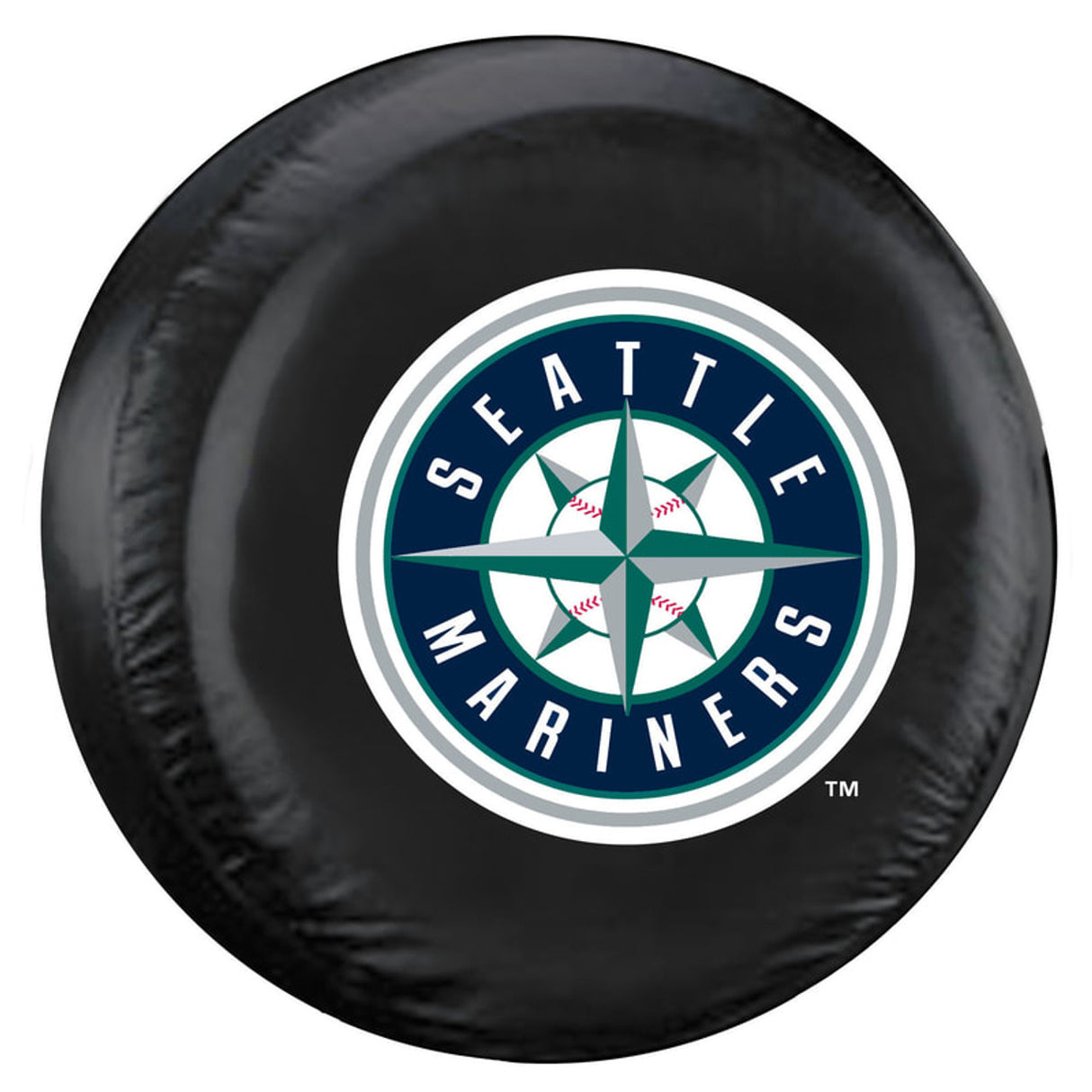 Fremont Die Seattle Mariners Black Alternate Logo Tire Cover Size Large Fan Gear MLB Seattle Mariners
