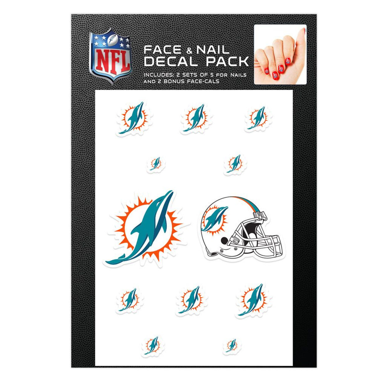 Wincraft Miami Dolphins Nail Cals Fan Gear NFL Miami Dolphins