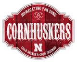 Fan Creations Nebraska Cornhuskers 12 Inch Homegating Tavern Wood Sign Fan Gear NCAA Nebraska Cornhuskers