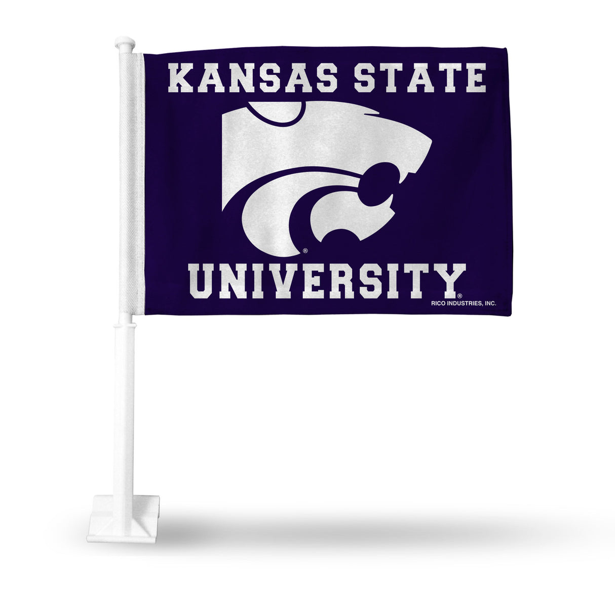 Rico Industries Kansas State Wildcats Alternate Car Flag Fan Gear NCAA Kansas State Wildcats