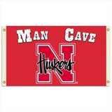 BSI Products Nebraska Cornhuskers Man Cave Flag 3x5 Fan Gear NCAA Nebraska Cornhuskers