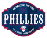 Fan Creations Philadelphia Phillies 12 Inch Homegating Tavern Wood Sign Fan Gear MLB Philadelphia Phillies