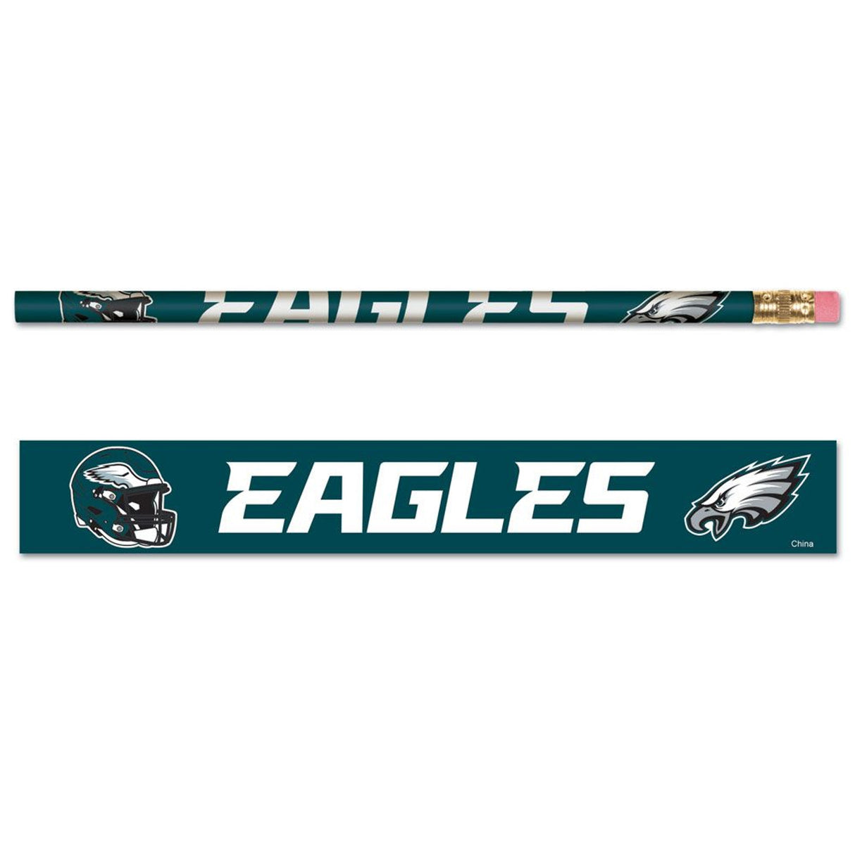 Wincraft Philadelphia Eagles 6 Pack Pencil Fan Gear NFL Philadelphia Eagles