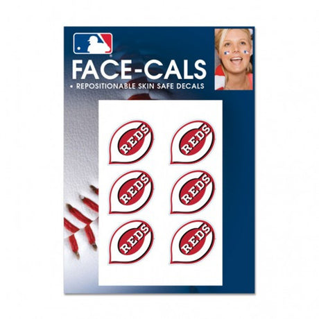 Wincraft Cincinnati Reds Tattoo Face Cals Fan Gear MLB Cincinnati Reds